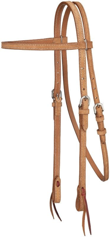 Royal King Pln Leather Browband Headstall
