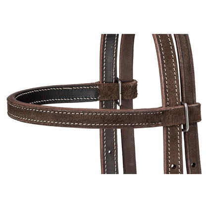 Royal King Plain Leather Pony BB Headstall