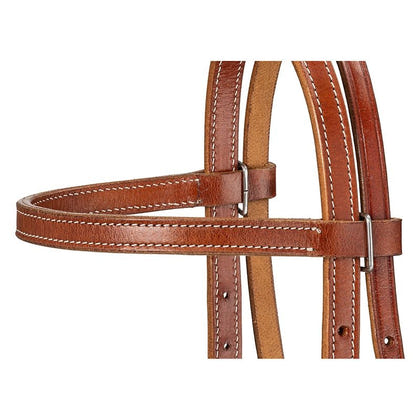 Royal King Plain Leather Pony BB Headstall