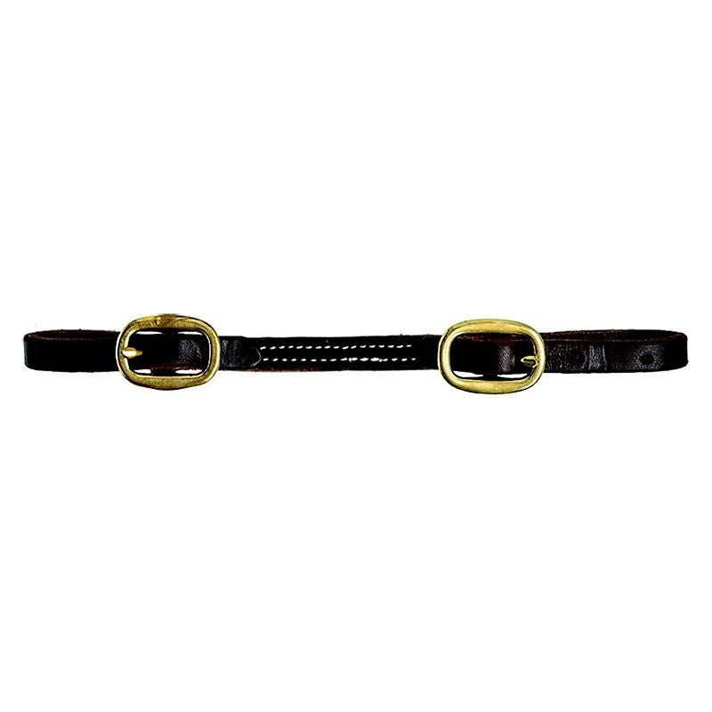 Mustang Double Stitch Oiled Harness Leather Brass