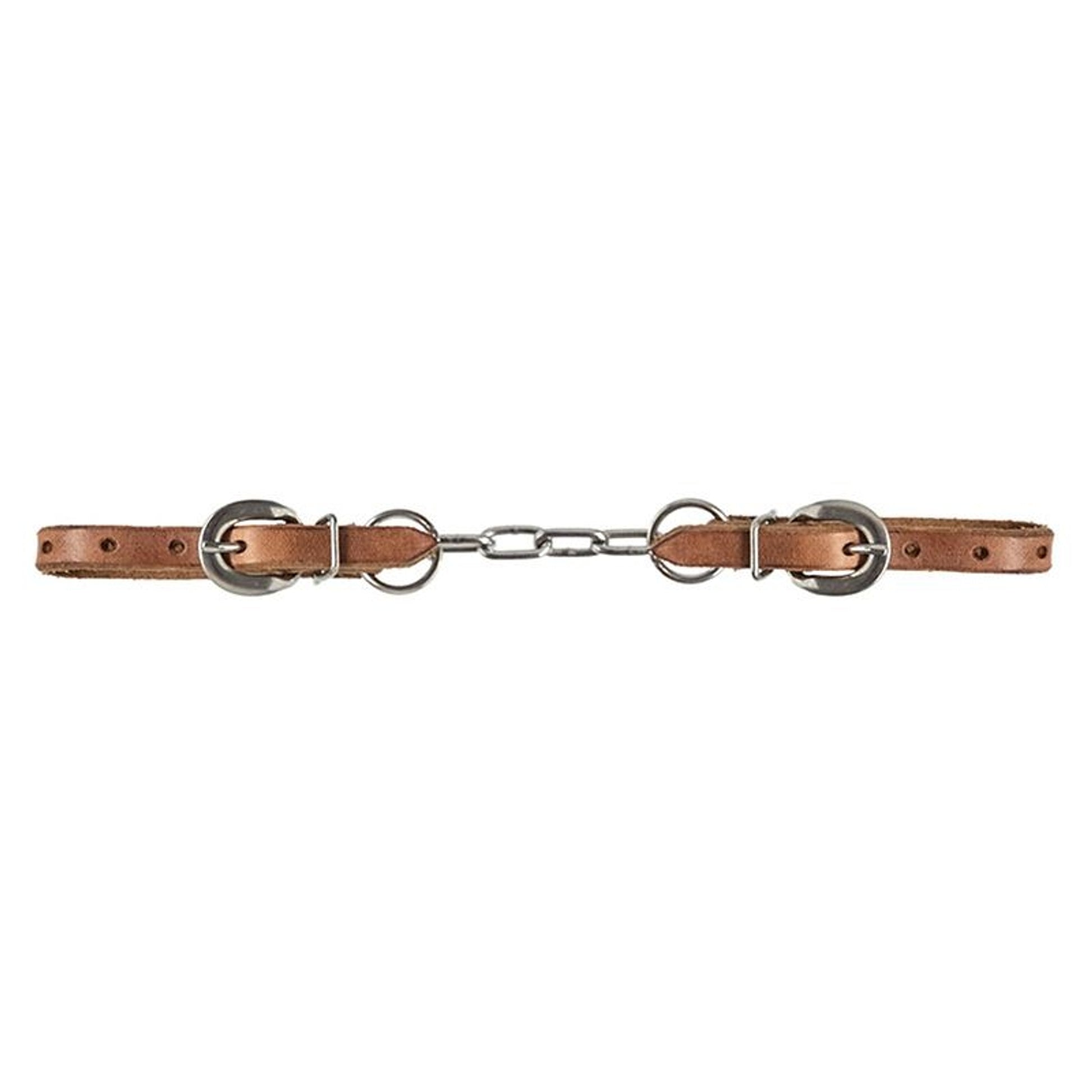 Mustang Single Flat Chain Curb Harness Leather