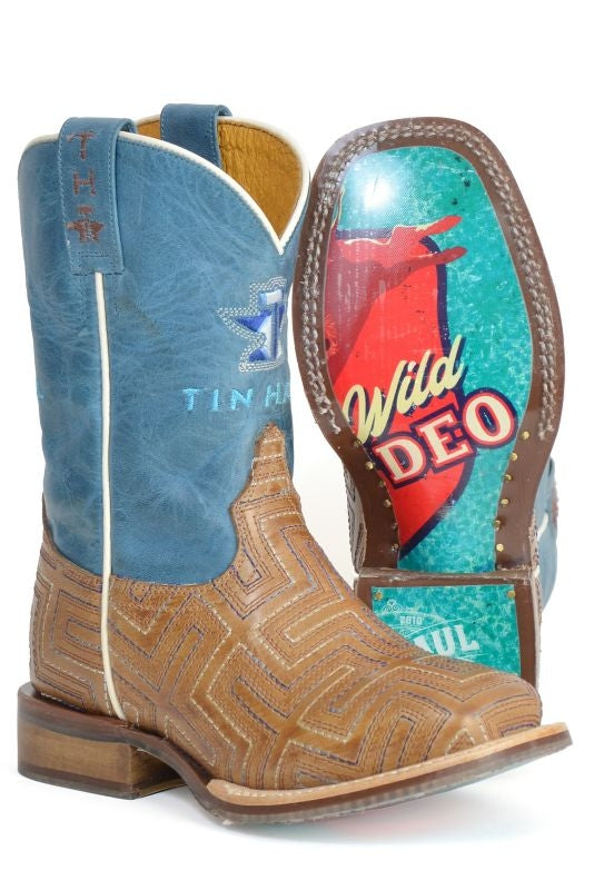 Tin Haul Childs Bullrider Sole Sq Toe Boots