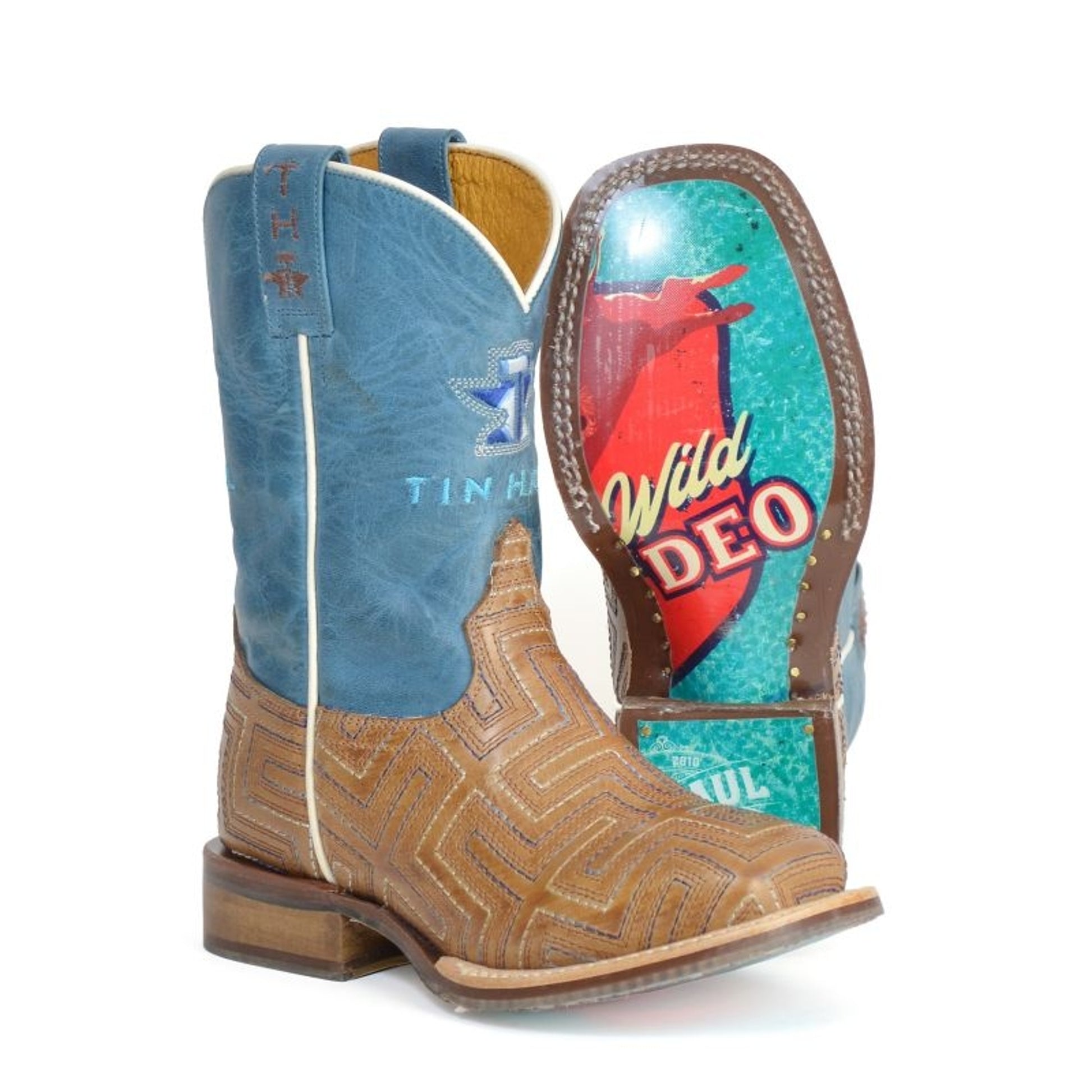 Tin Haul Childs Bullrider Sole Sq Toe Boots