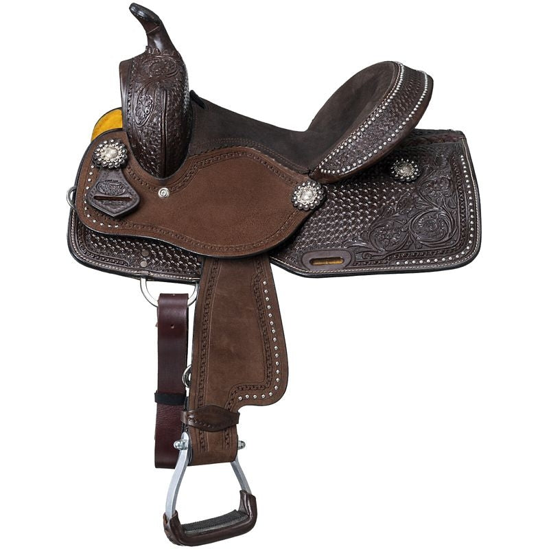 Silver Royal by Tough1 Jackpot Barrel Saddle