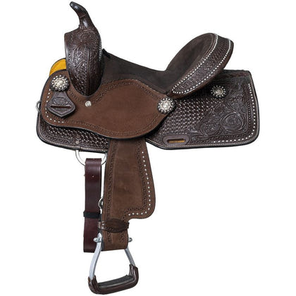 Silver Royal by Tough1 Jackpot Barrel Saddle