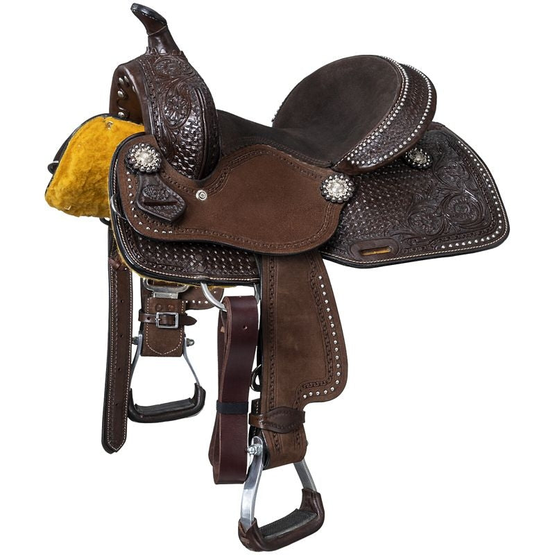 Silver Royal by Tough1 Jackpot Barrel Saddle