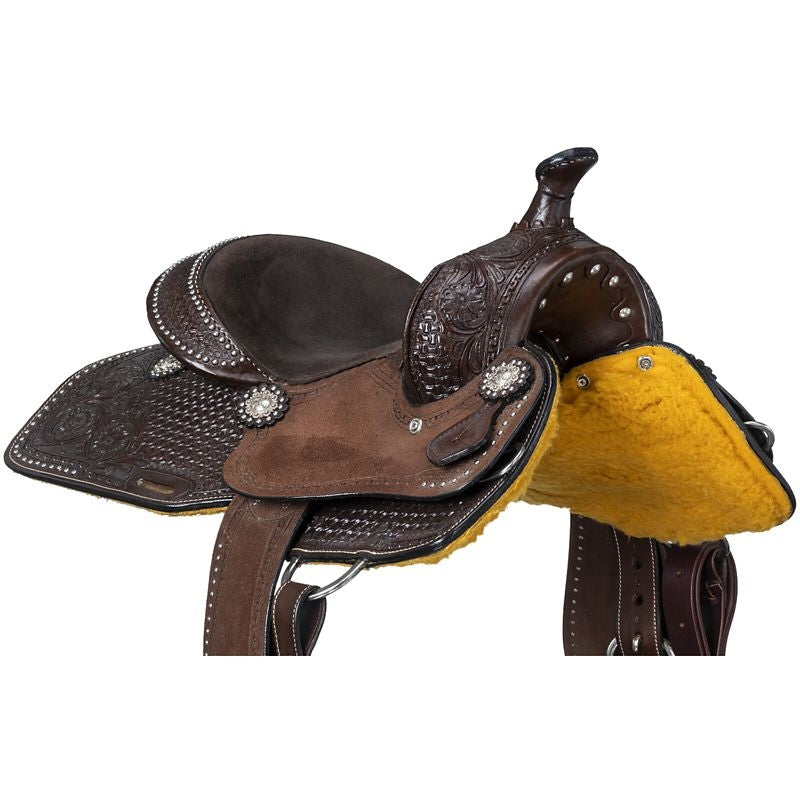 Silver Royal by Tough1 Jackpot Barrel Saddle