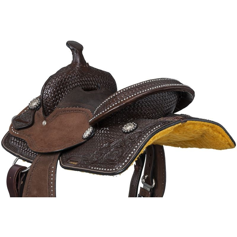 Silver Royal by Tough1 Jackpot Barrel Saddle