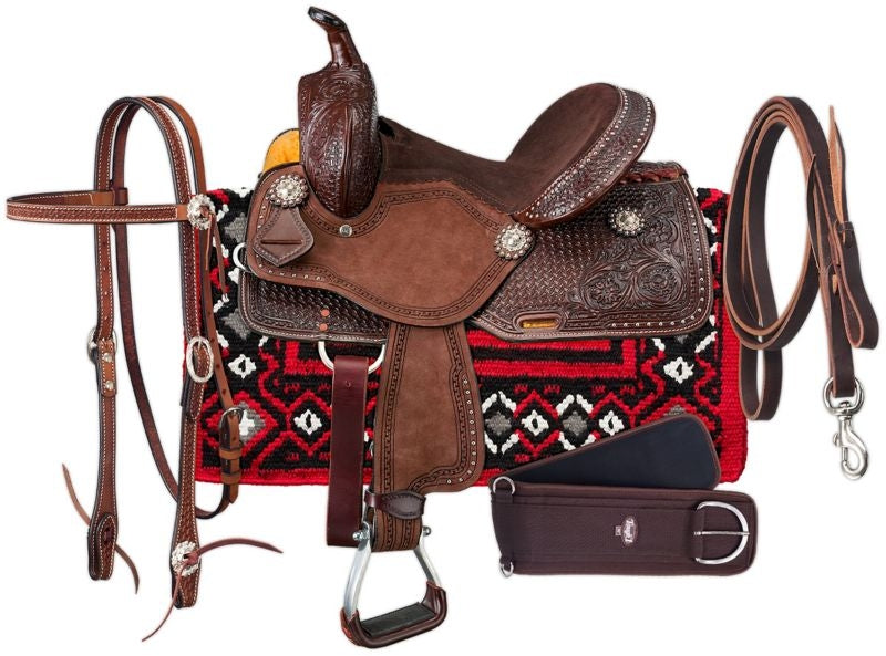 Silver Royal Jackpot Barrel Saddle Package