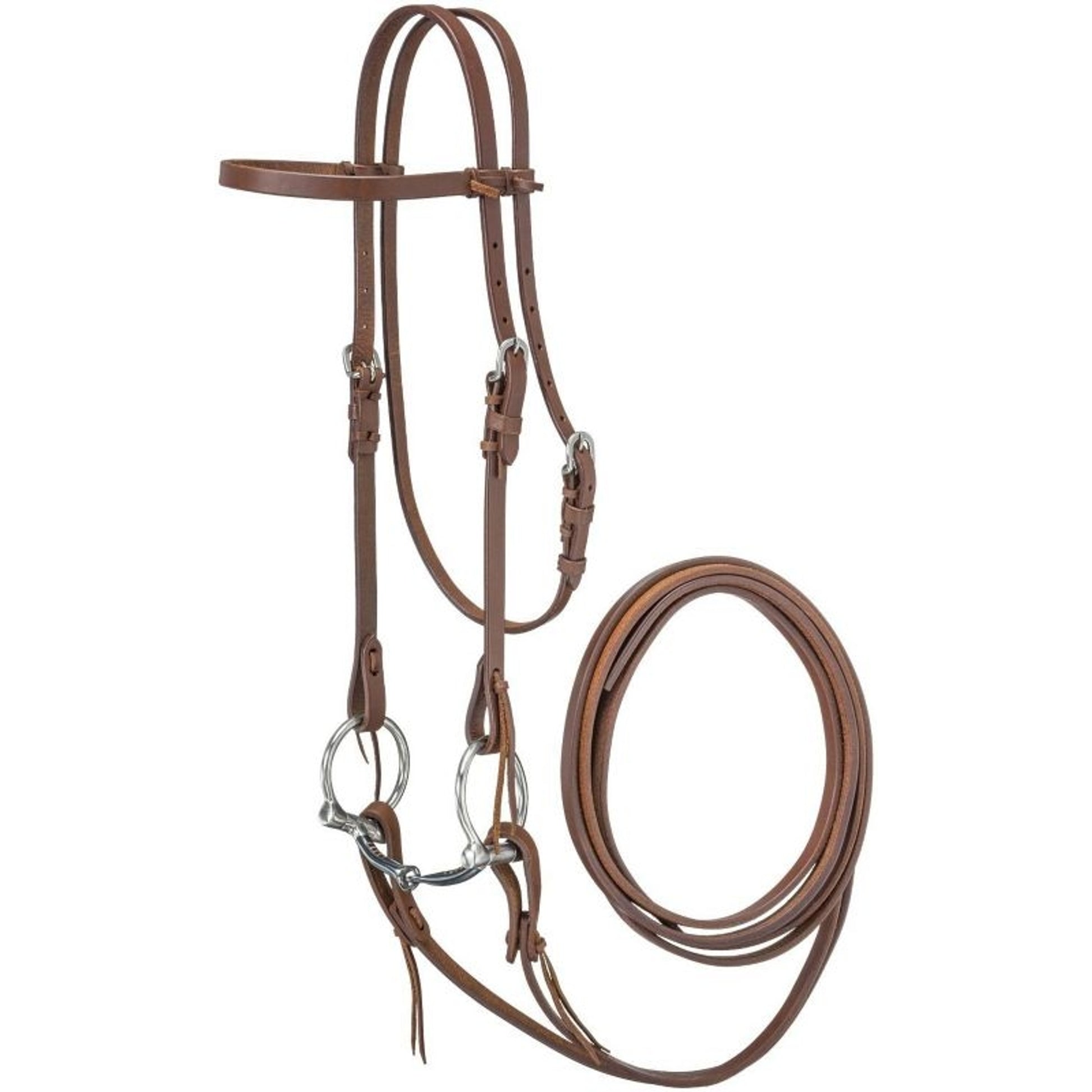 Royal King Browband Bridle w. Offset Dee Snaffle