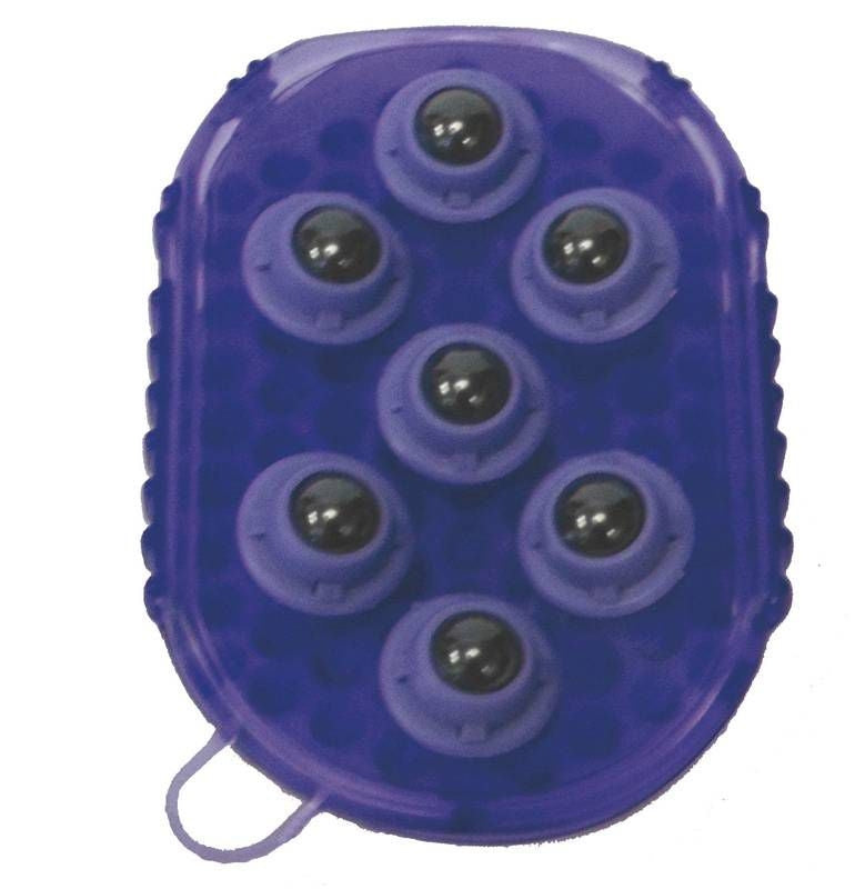 Blue Gel Groomer Massage Mitt