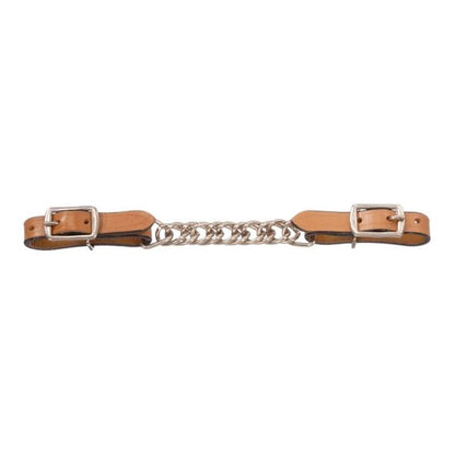 Royal King Flat Leather Curb Chain