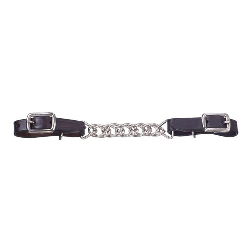 Royal King Flat Leather Curb Chain