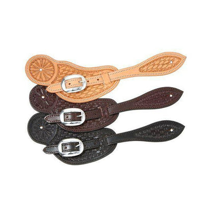 Royal King Shaped Basketweave Spur Straps