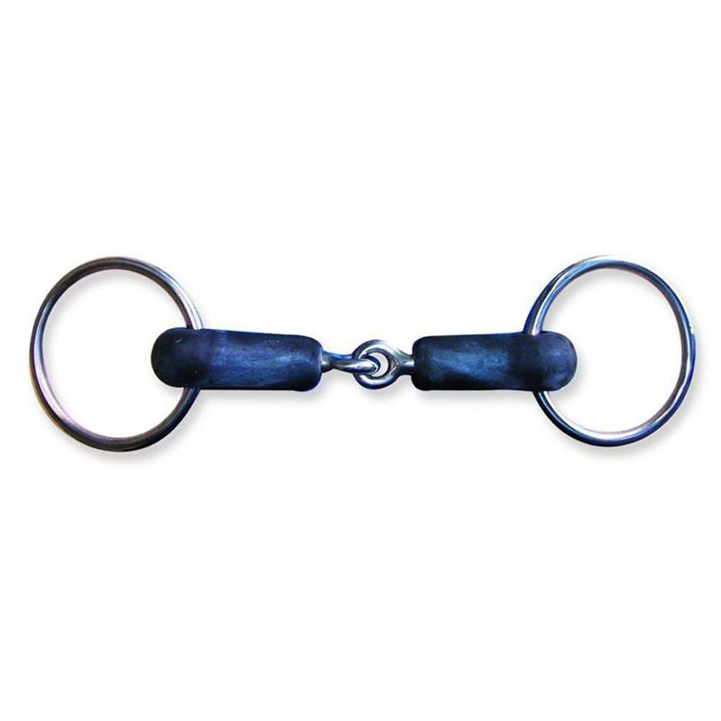 Metalab SS Hard Rubber 17mm Loose Ring Snaffle