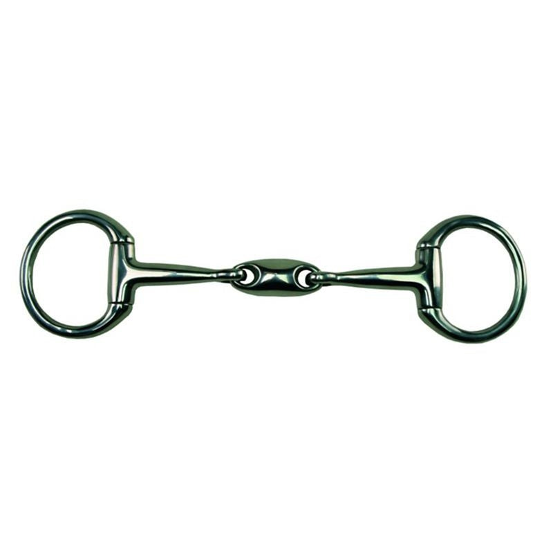 Metalab Double Joint Bradoon Eggbutt Snaffle 14mm