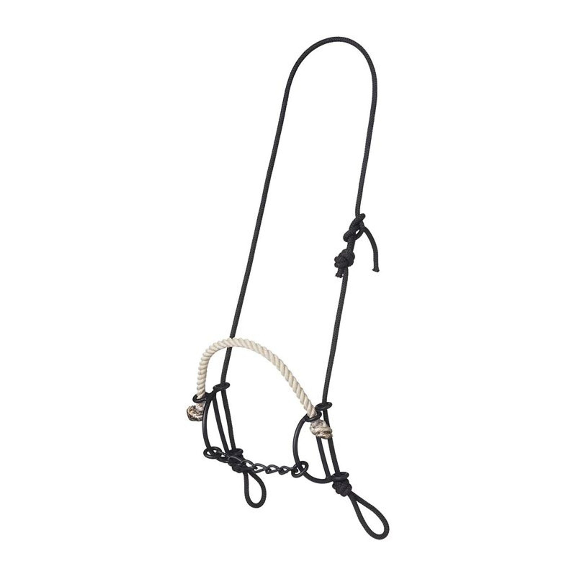 Tough1 Rope Headstall w.Rope Nose and Chain Gag
