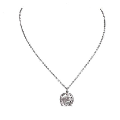 Exselle Horse Head in Horseshoe Pendant