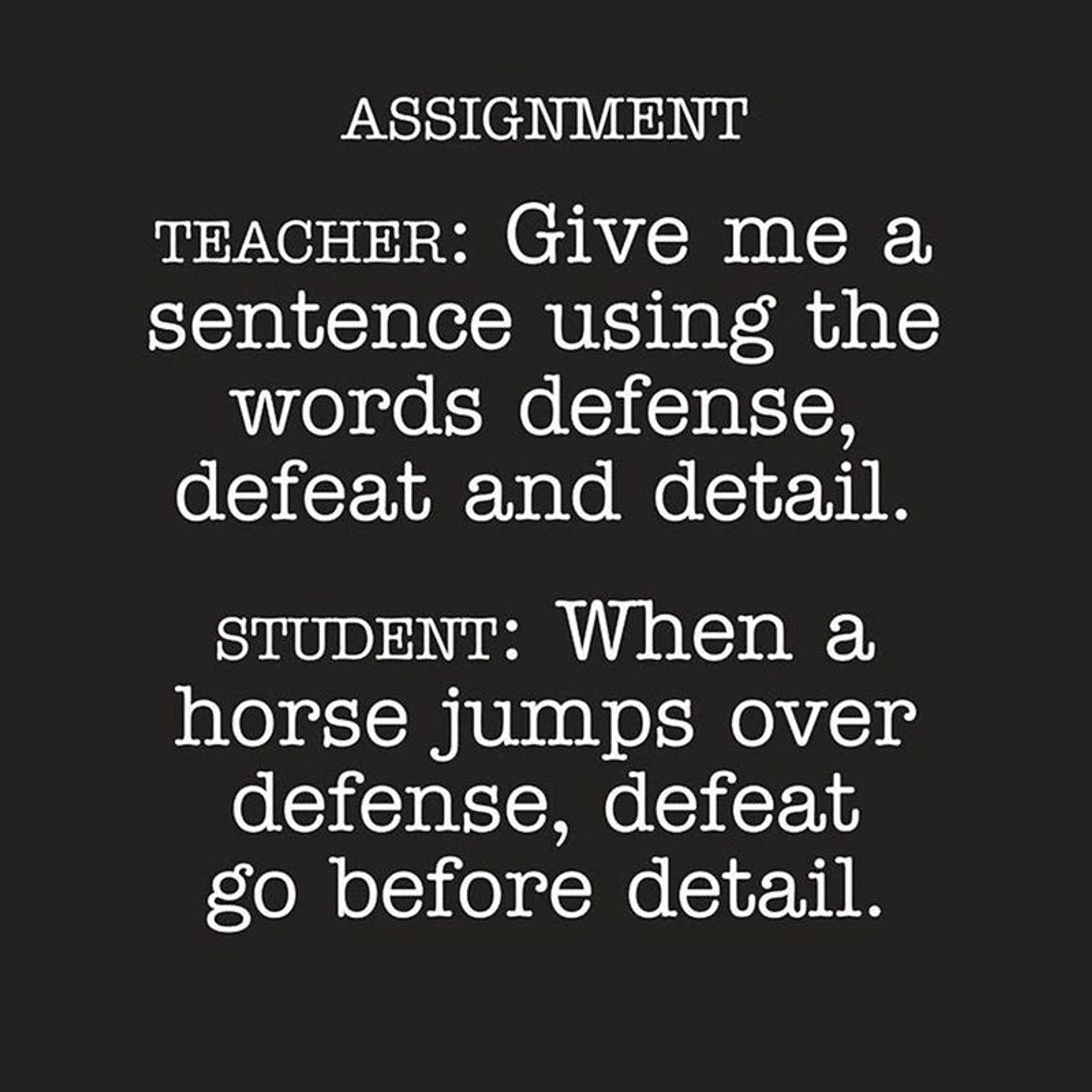 Assignment Tee Shirt