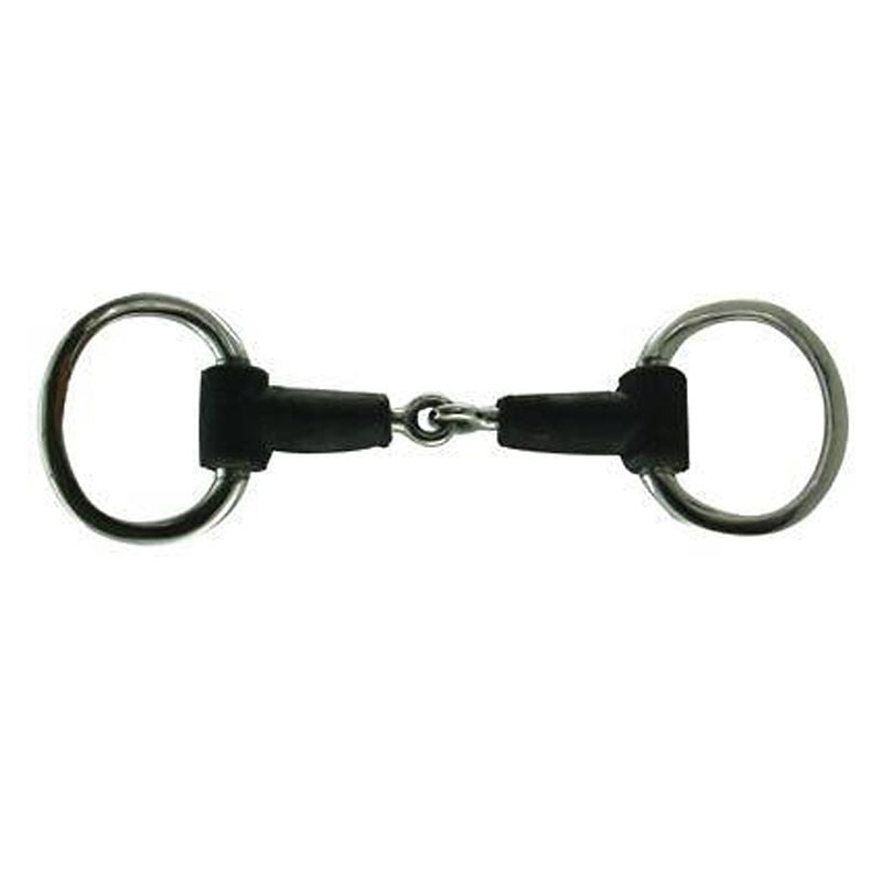 Coronet Jointed Rubber Mouth Eggbutt Bit