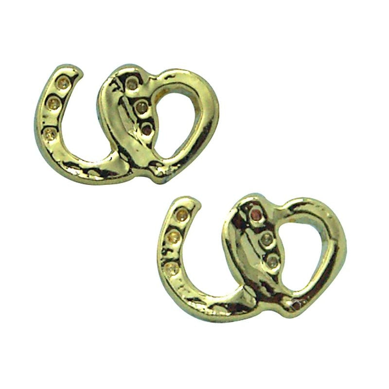 Exselle Horseshoe with Heart Earrings