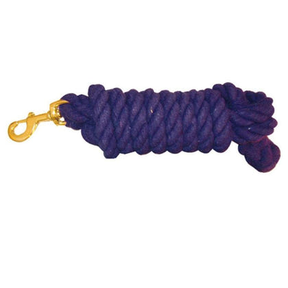 Cotton Lead Rope With Brass Snap