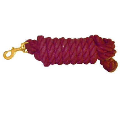 Cotton Lead Rope With Brass Snap