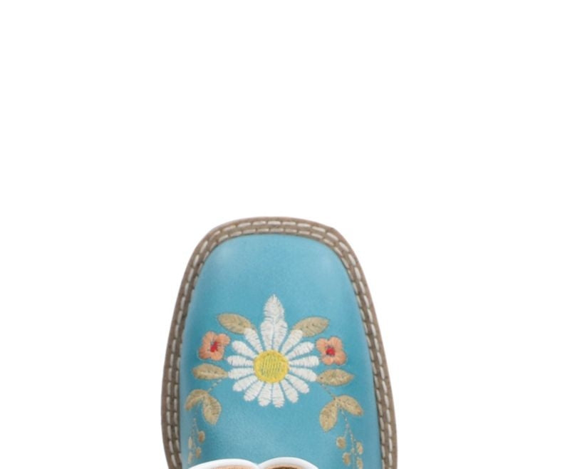 Smoky Mountain Childs Flowers SqToe Boot