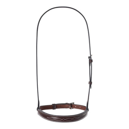 Huntley Equestrian Fancy Stitched Chain Noseband