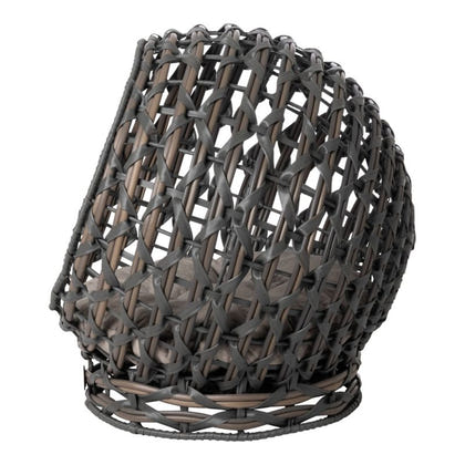 Huntley Pet Hemisphere Rattan Pet Bed with Cushion