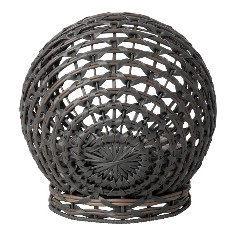 Huntley Pet Hemisphere Rattan Pet Bed with Cushion