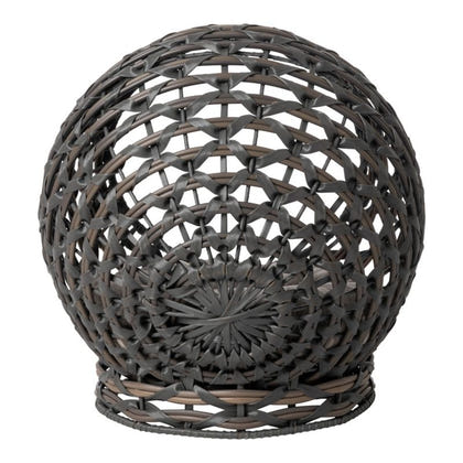 Huntley Pet Hemisphere Rattan Pet Bed with Cushion