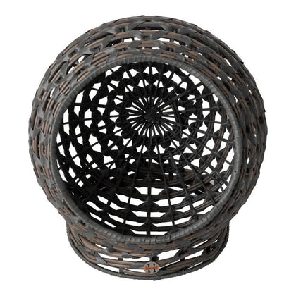 Huntley Pet Hemisphere Rattan Pet Bed with Cushion