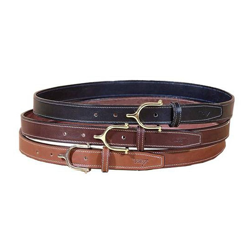 Tory Leather English Spur Buckle Belt