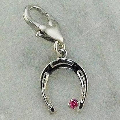 Barbary Horseshoe with Stone CharmCrystal