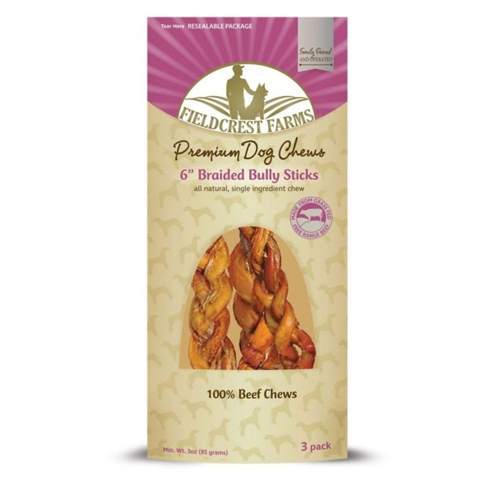 Fieldcrest Farms Braided Bully Stick