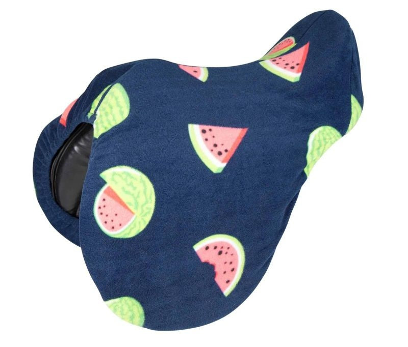 Shires Printed Fleece Saddle Cover
