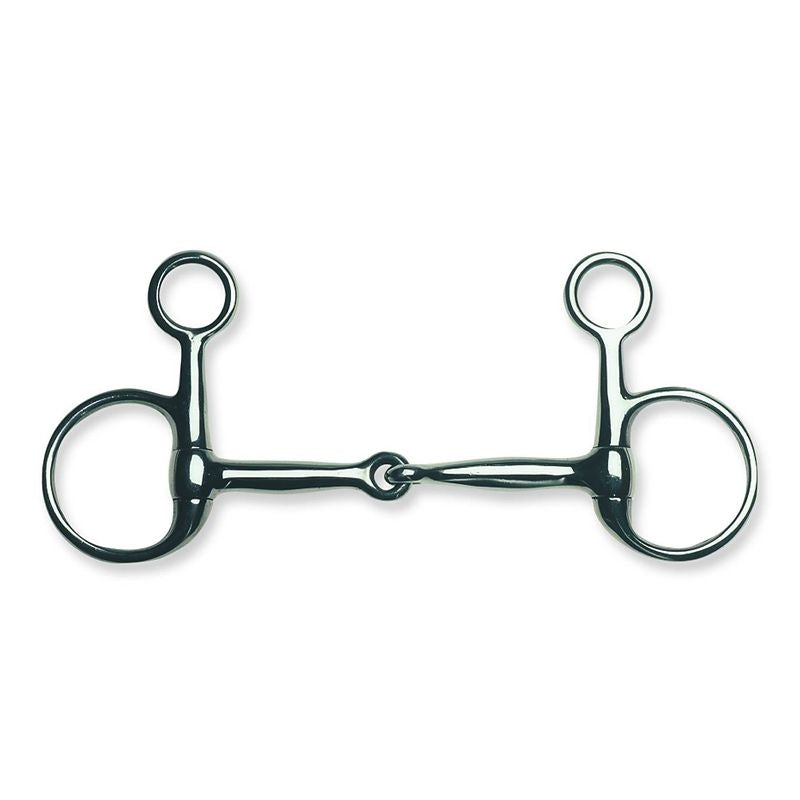 Metalab Jointed 12mm Baucher Eggbutt Snaffle Bit