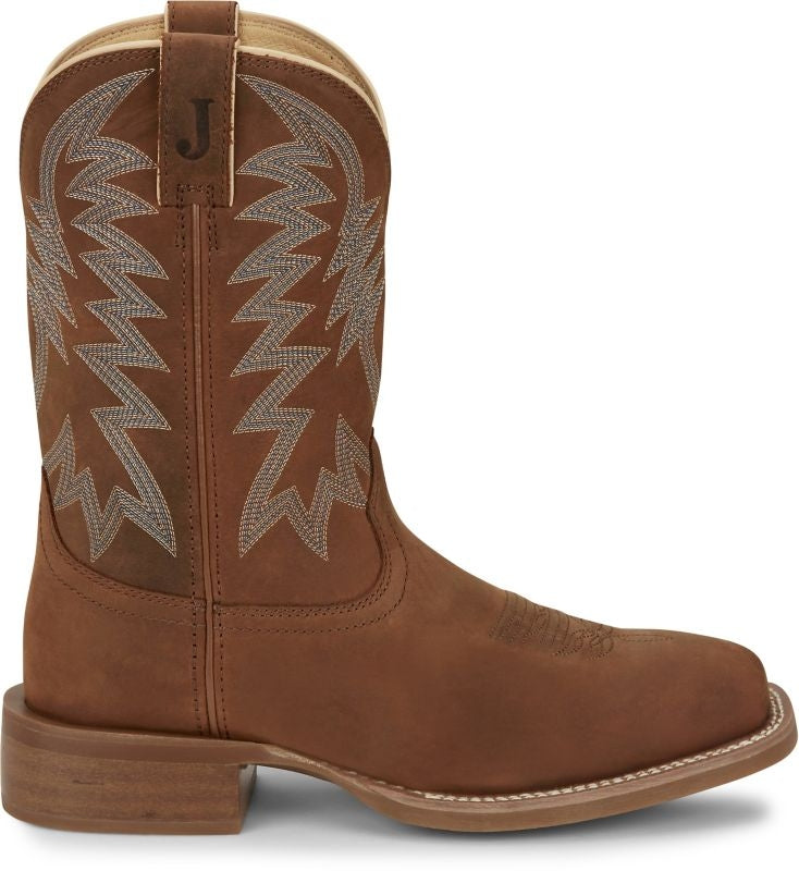Justin Mens War Dog Sq Toe Boots
