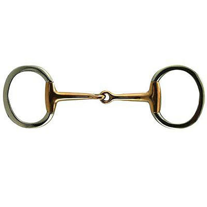 Coronet Copper Mouth Flat Ring Eggbutt Snaffle Bit