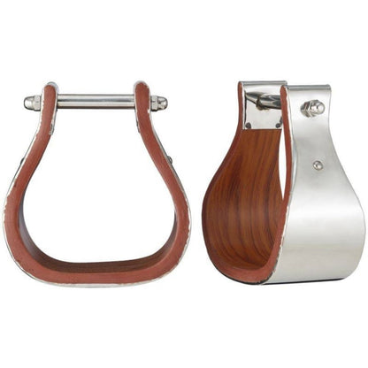 Stirrup - Polished Stainless Steel/Wood Adult