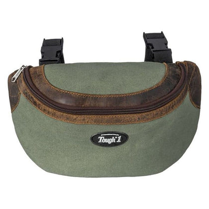 Tough1 Canvas Pommel Bag Leather Accents