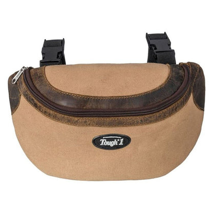 Tough1 Canvas Pommel Bag Leather Accents