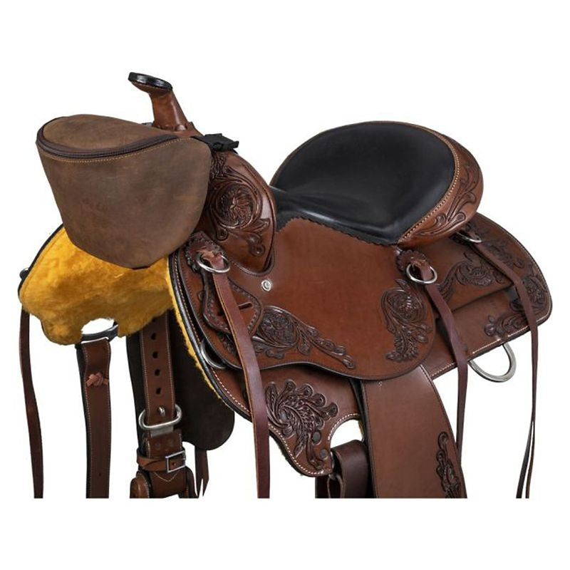 Tough1 Soft Leather Saddle Pouch
