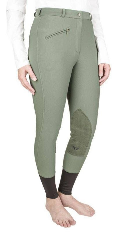 TuffRider Ladies Ribb KP Breeches 24 Gray