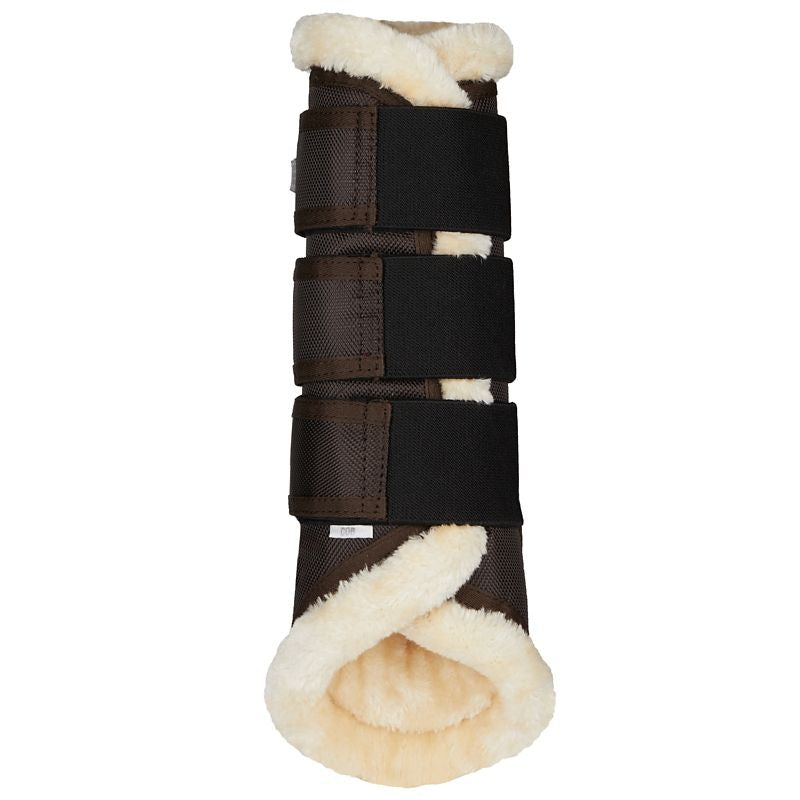 Horze Brushing Boots With Faux Fur