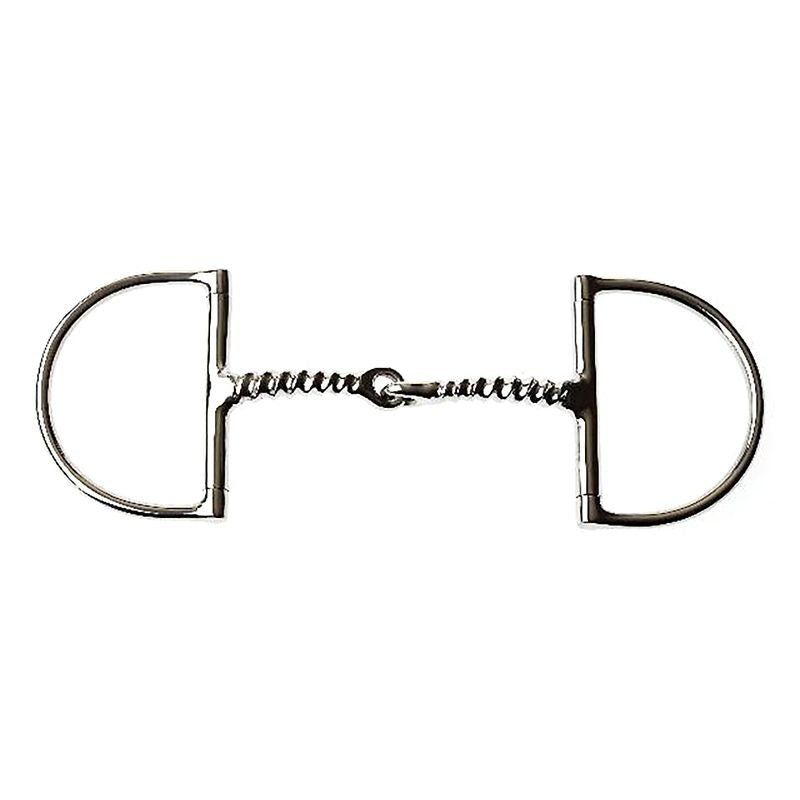 Korsteel Corkscrew Mouth Dee Ring Snaffle Bit