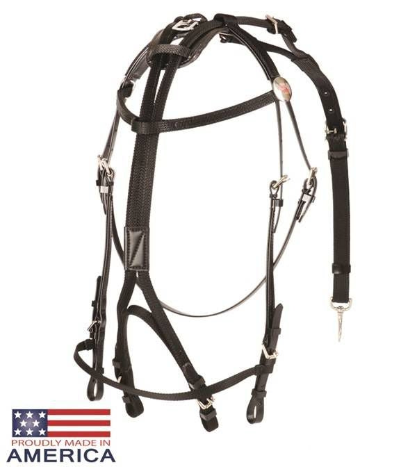 Featherweight Beta/Nylon Open Bridle Black