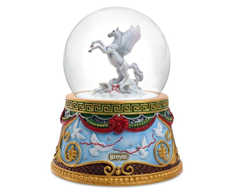 Breyer 2023 Holiday Flight Musical Snow Globe
