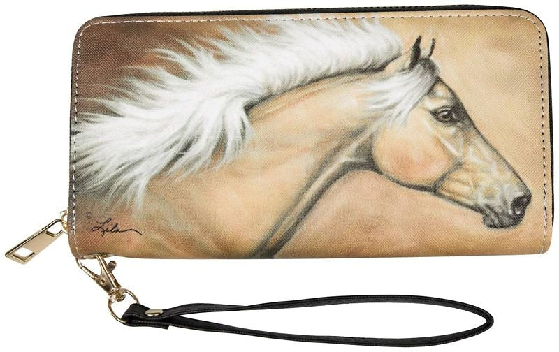 AWST Intl Lila Palomino Clutch Wallet with Wristle